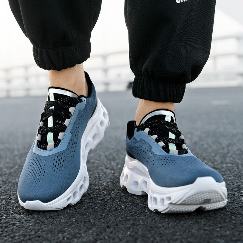 Tênis Masculino com Amortecimento para Corrida Tênis Esportivo Leve Casual Masculino Antiderrapante Tênis Esportivo para Viagens ao Ar Livre Caminhada