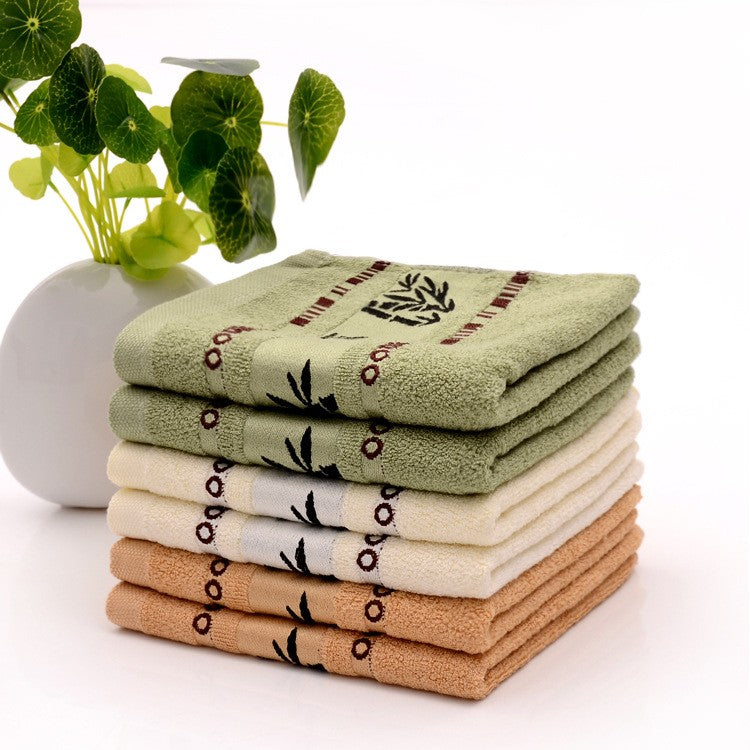 1/5/10pcs Bamboo Fiber Hand Bathroom Towels Natural Cool Embroidery Soft Quick-drying Hand Bath Towels For Bathroom Gym Shower