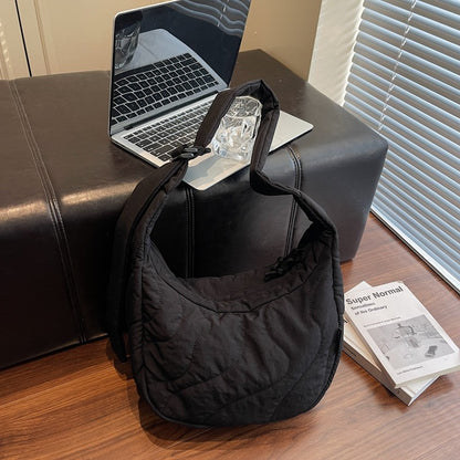 New Commuting Crossbody Bags for Women Fashion Texture and Simple Hobo Shoulder Bag Large Capacity Versatile Bags for Travel