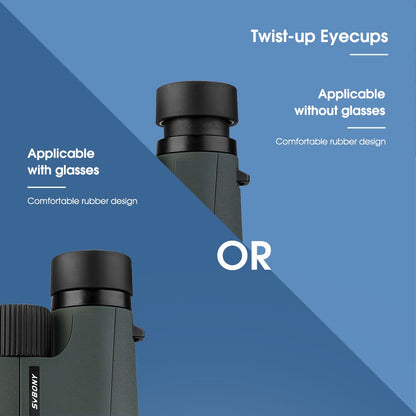 Binóculos Svbony SA203 Telescope 12x50 Profissional Poderoso BAK4 IPX7 À Prova D'Água Equipamento de Camping para Observação de Pássaros Observação de Estrelas