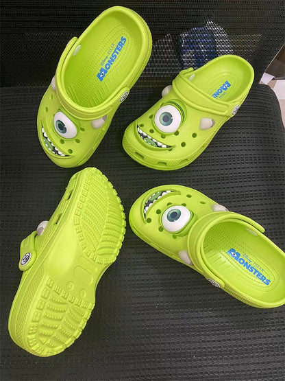 Disney Mcqueens Pixar Desenho Animado Chinelos Impermeáveis Sólidos Sandálias de Buraco Sandálias de Praia ao Ar Livre Sandálias Casuais Respiráveis Sapatos de EVA Adulto Presente