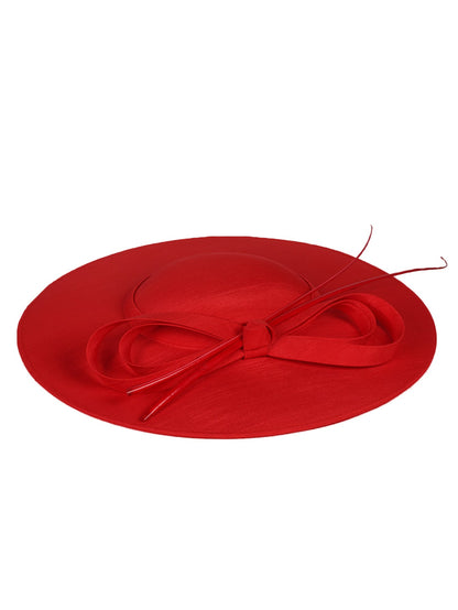 Sinamay Weddings Fascinators Hats For Women Ladies Large Big Brim Cocktail Church Tea Party Dress Fedoras Hat With Bow Feather