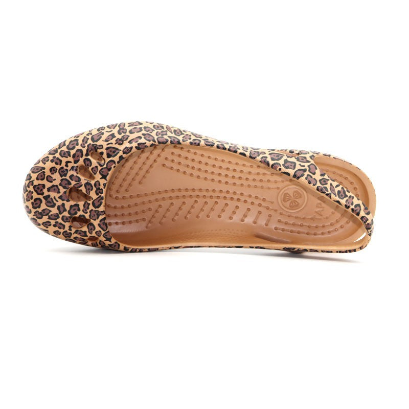 Ladies Leopard Platinar Sandals Beach Shoes EVA Soft Bottom Garden Shoes