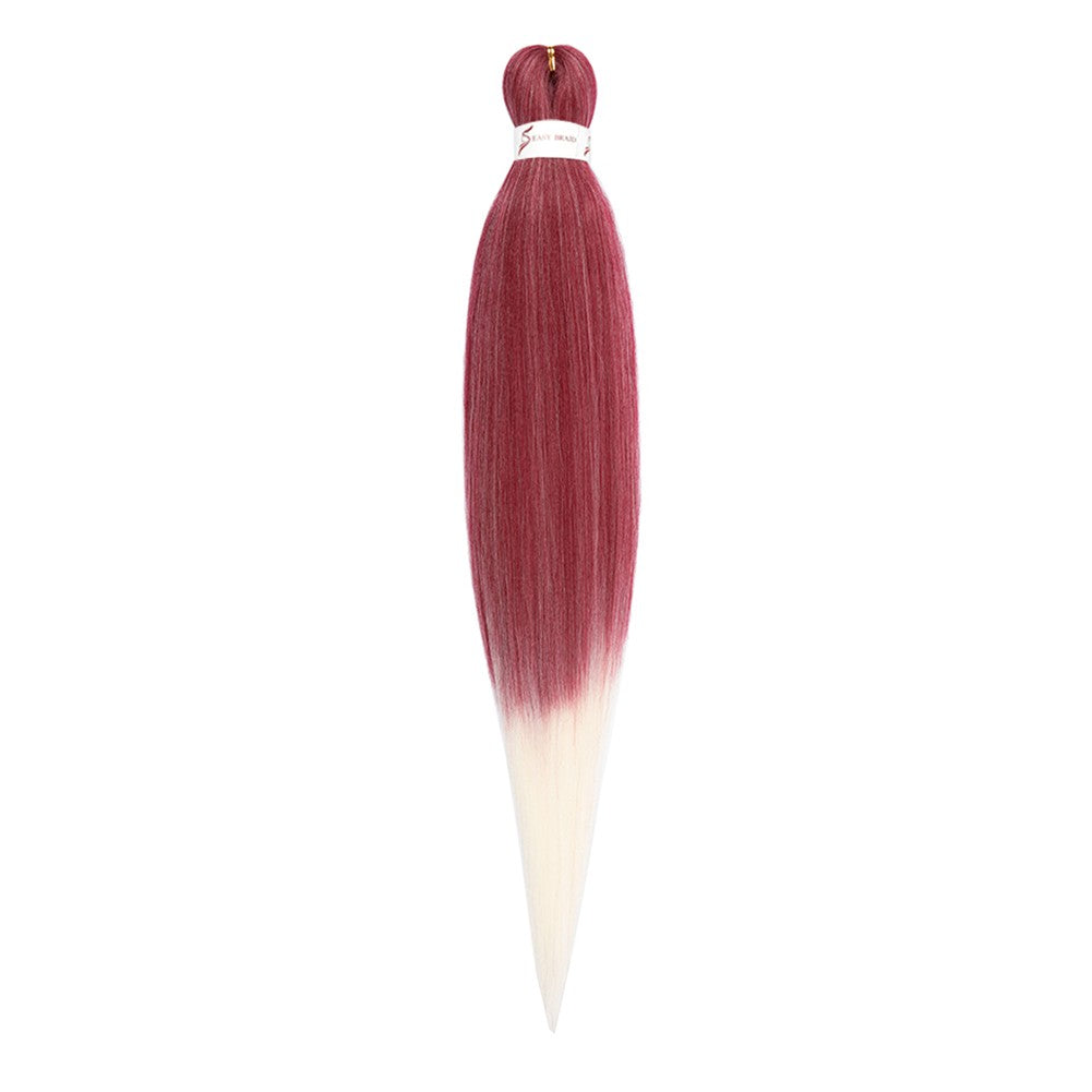 Cabelo Sintético Trançado Pré-esticado Profissional Sem Coceira Fibra Que Sela Em Água Quente 30'' Ombre Textura Yaki Extensões de Cabelo para Trança