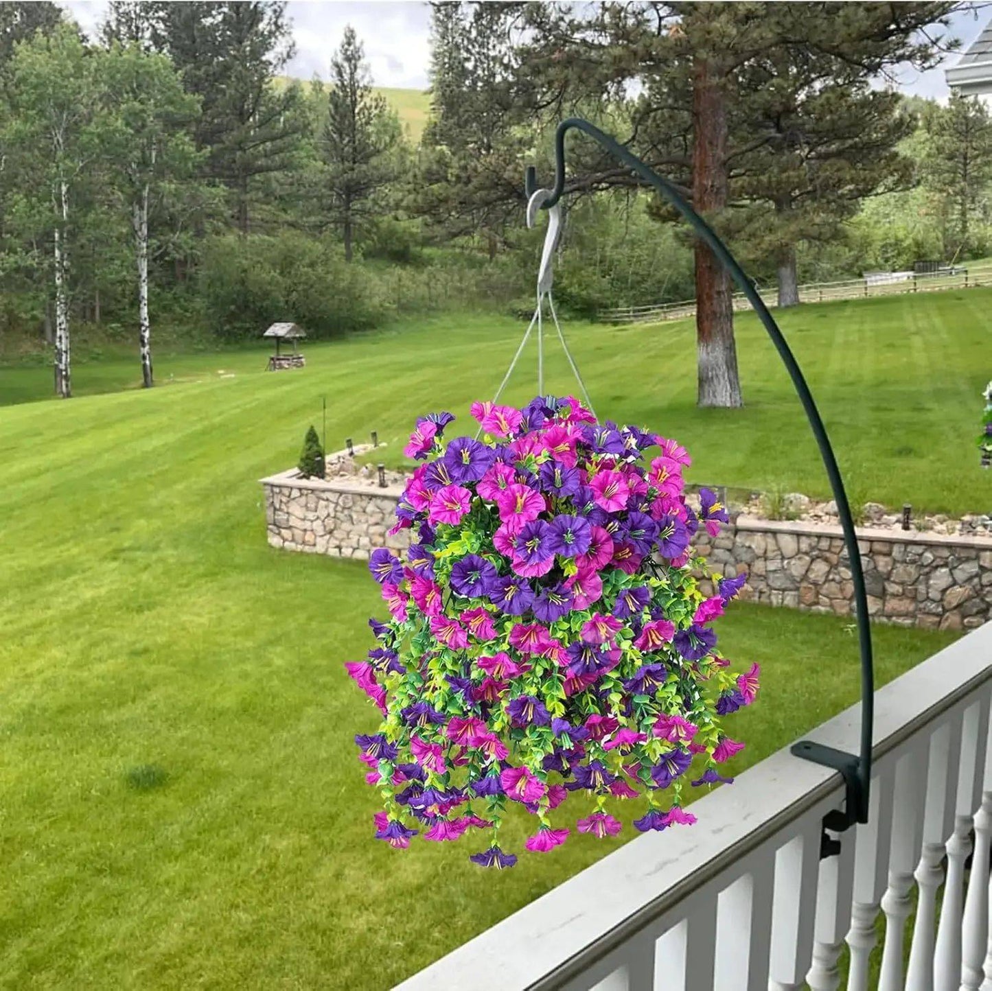 Artificial Flower New Artificial Hanging Flowers and Plants Easter Decoration 2025 UV-resistant and Realistic Room Decor Wedding