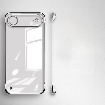 Ultra Thin Frameless Case for Iphone 17promax Air Slim Hard Shockproof Bumper Transparent Cover For iPhone17 17pro air