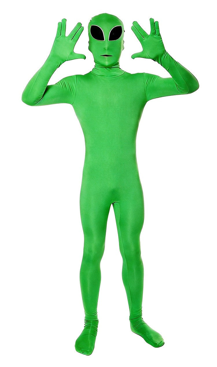 ET Alien Cosplay Costume Zentai Jumpsuit ET Universe Lord Costume Evil Horror Scary Mask Halloween Carnival Mask Set