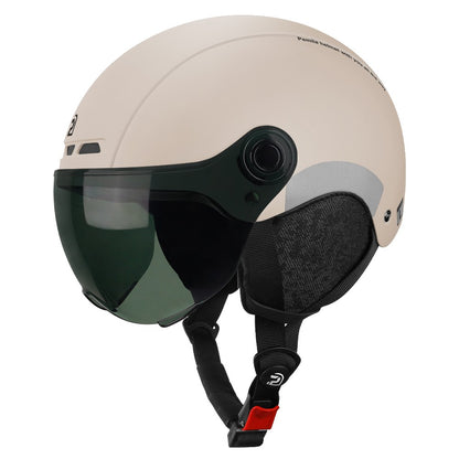 Capacete de Ciclismo PEMILA Com Lente de Óculos Proteção de Orelha Adesivo Refletivo Capacete de Bicicleta MTB Bicicleta de Estrada E-Bike Capacete de Bicicleta Para Adultos
