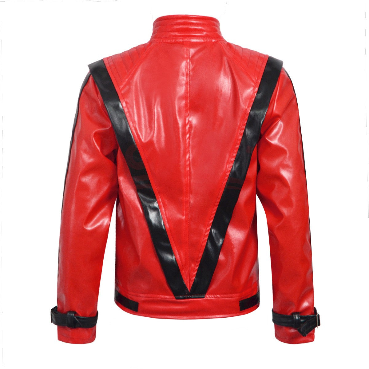 Classic Michael Joseph Jackson Leather Red Thrilling Jacket Halloween Birthday Gift Night Outwear