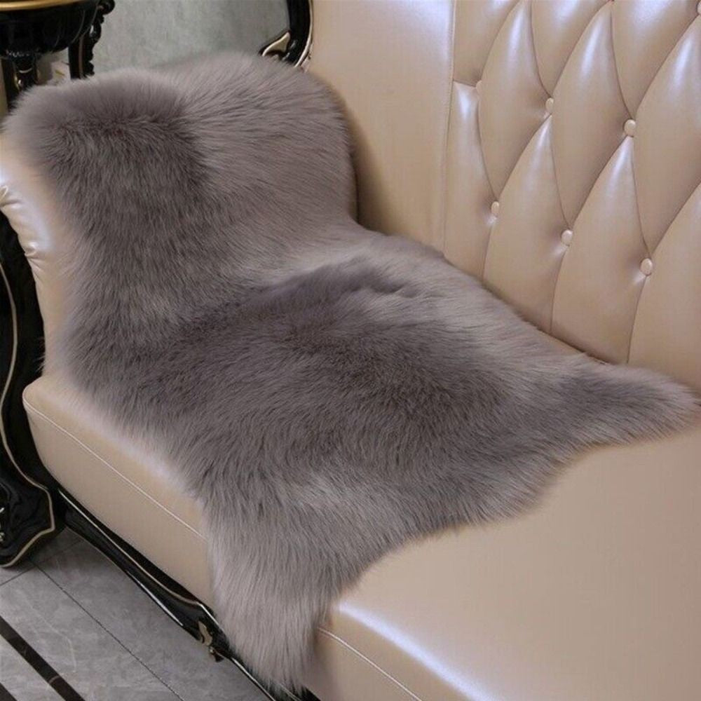 Imitation Wool Home Decor Long Hair Carpet Fluffy Shaggy Non Slip Soft Rugs Faux Fur Bedroom Mats Sheepskin Rug