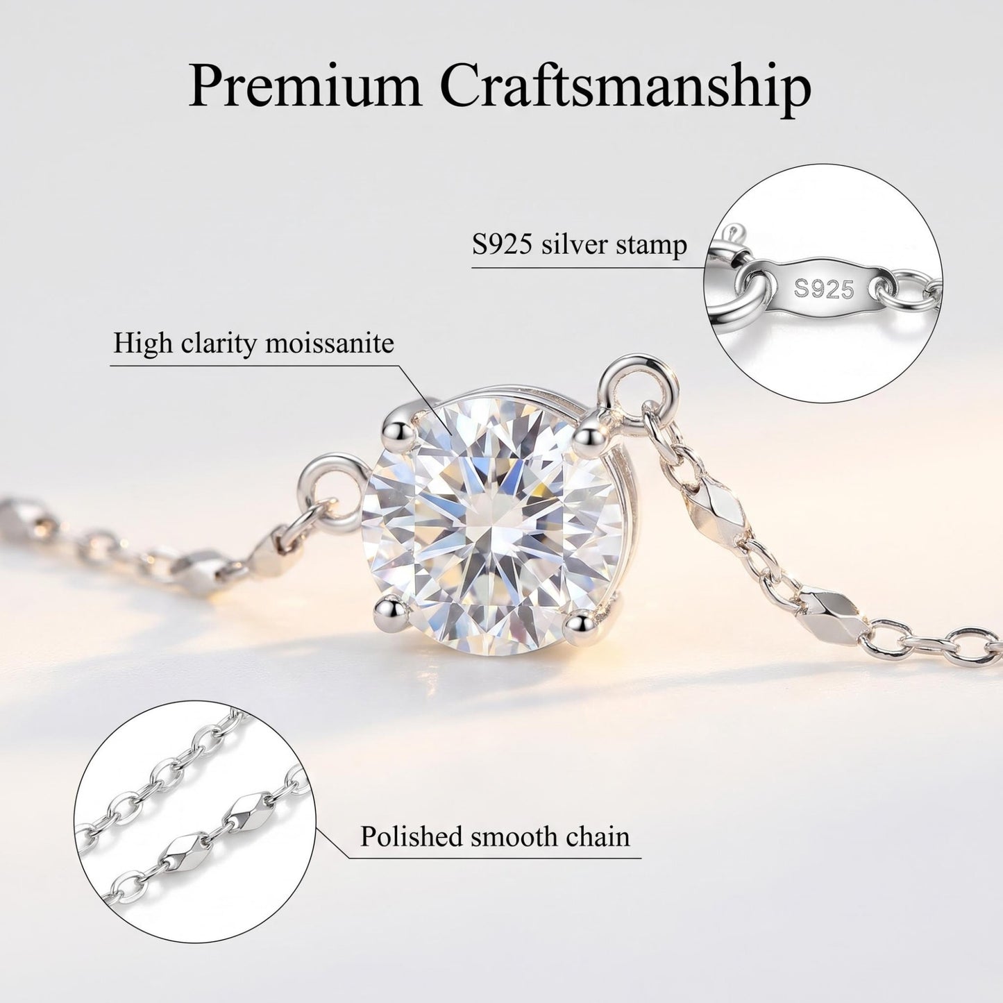 Moissanite S925 Silver Double-layer Necklace Y-shaped Fringed Exquisite Sweater Chain Light Luxury Niche Affordable Jewelry Gift