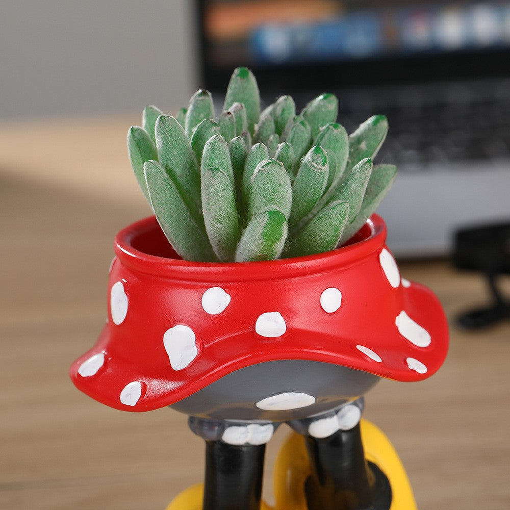 Vaso de Flores de 9 cm da Disney Mickey Mouse Saia Vaso de Flores Criativo Modelo de Vestido de Desenho Animado Suculentas Vaso de Plantas Enfeites de Jardim Vasos de Flores Engraçados Decoração