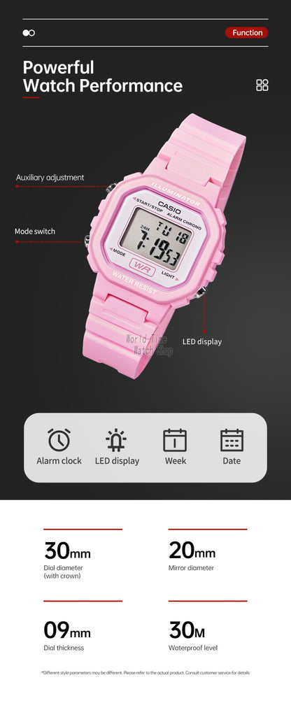Casio Women's Watch Bright Colors Fashionable Simple Design LA-20WH Series