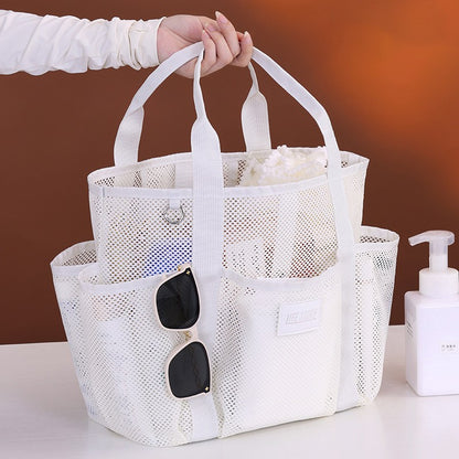 Beach Swimming Bag Fashion Portable Sports Bag Mesh Hollow Travelbag Large Capacity Gym Bag Multi-function Pocket Clutch Bag