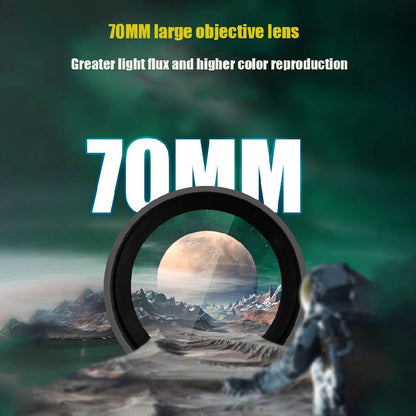 Telescópio Monocular 70mm Abertura 500mm, Telescópio Refrator Profissional Portátil para Iniciantes em Astronomia, Telescópio Portátil