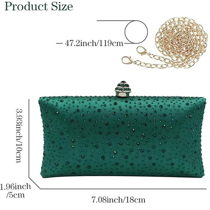 Luxury Design Crossbody Shoulder Bags For Women Evening Handbag Fashionable Outfits Wedding Women Green Clutch Purses