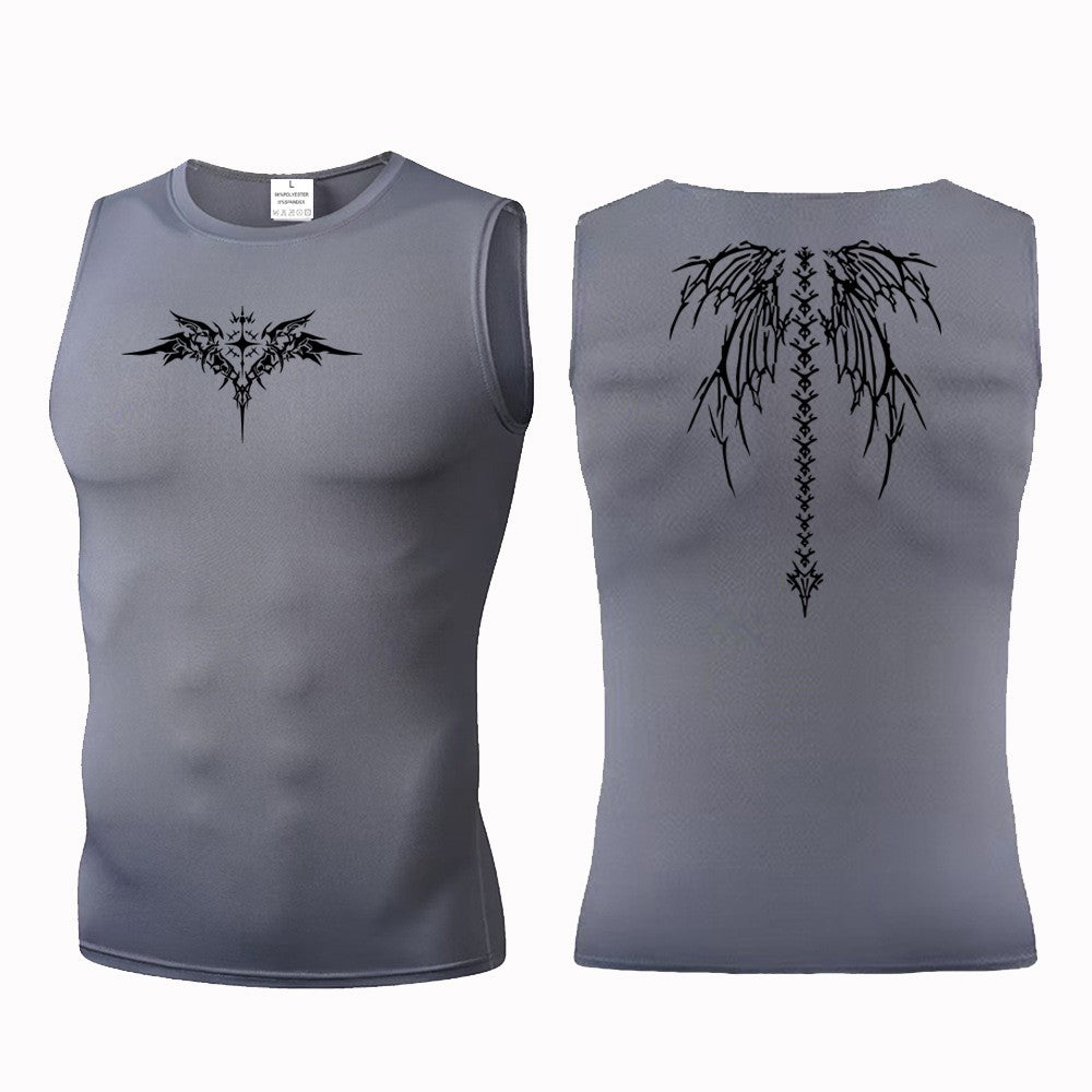 Ionic Shaping Vest For Men Ice-Silk Slimming Vest Body Shaper Compression Shirts Tank Top Tummy Control Sleeveles Fitness Shirts