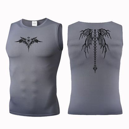 Ionic Shaping Vest For Men Ice-Silk Slimming Vest Body Shaper Compression Shirts Tank Top Tummy Control Sleeveles Fitness Shirts