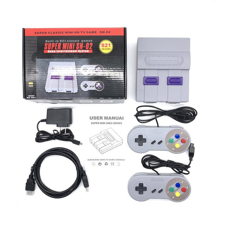Games Retro Mini TV Video Game Console With 821 Built-in Games For Snes Two Gamepads AV Out