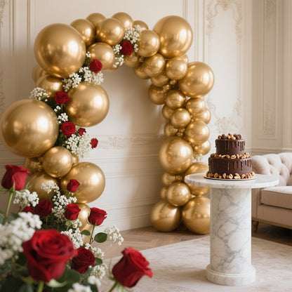 10/20/50pcs Metal Luster Chrome Balloon 5/10/12inch Latex Balloons Rose Gold Silver Red Purple Green Pink Balloon Birthday Party
