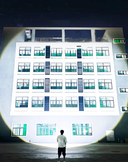 200000LM Most Powerful LED Flashlight Rechargeable High Power Flashlight Long Range Military Tactical Lantern Camp Outdoor Torch