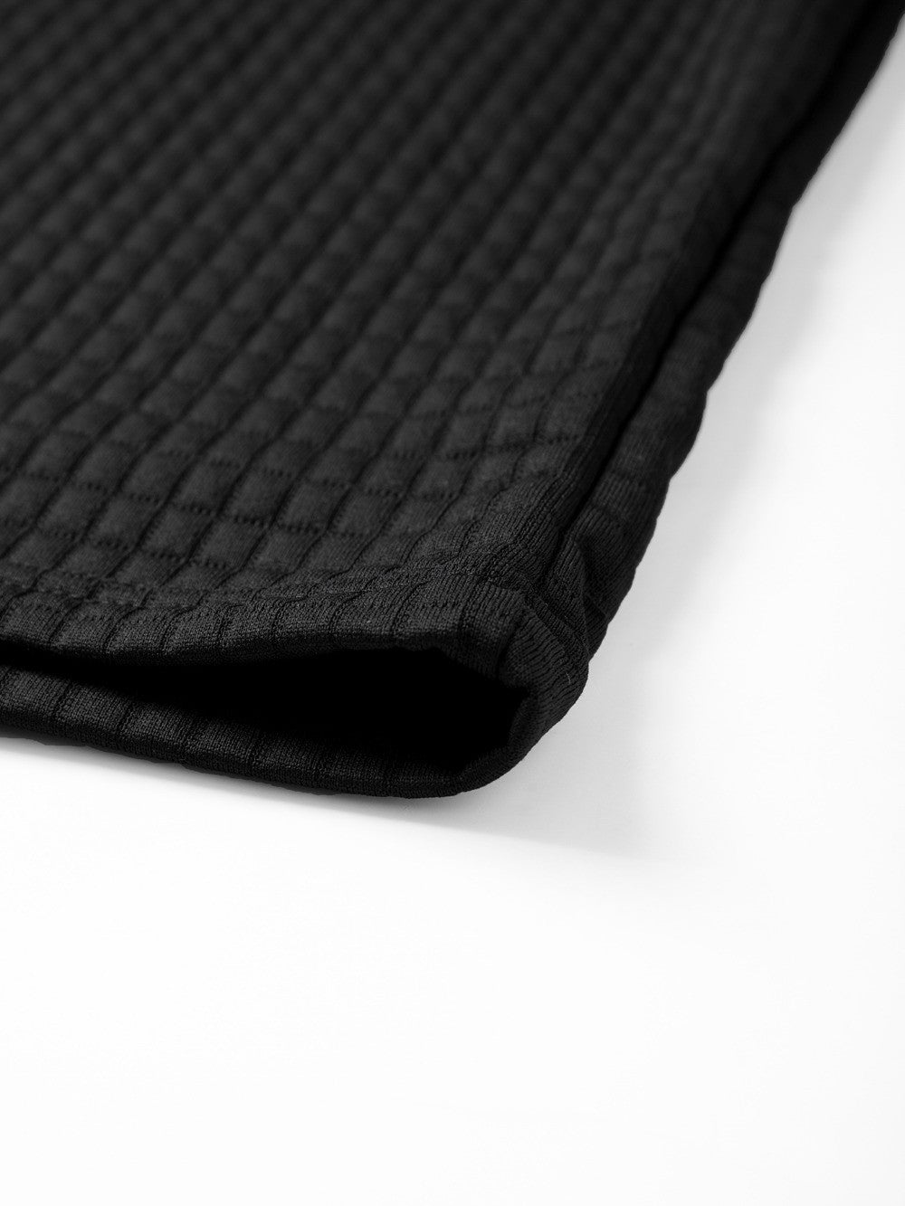 Autumn Knitted Jacquard Grid Polo Pullover Men Solid Color Casual Long Sleeved Sweatshirts Male Daily Warm Turtleneck Streetwear