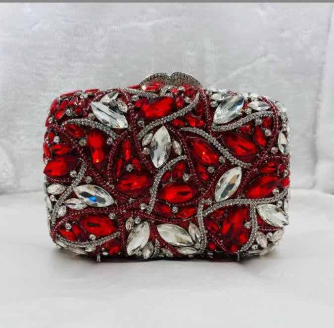 15 Colors Women Rhinestones Evening Bags Metal Diamond Mianudiere Handbag Bridal Clutches Wedding Party Stone Clutch Purse Bags