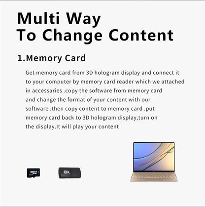 65CM Hologram Projector 1152Pcs/768pcs LED WIFI hologram 3D holographic projector Fan Display Holographic Fan Advertising Light