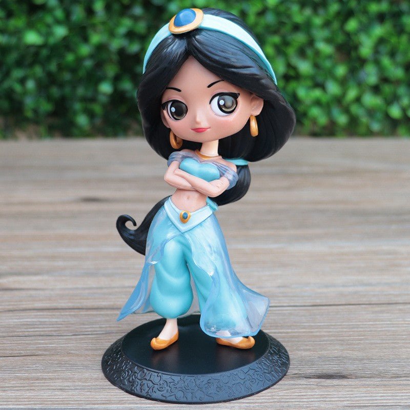 Disney Aladdin e a Lâmpada Mágica Personagens de Ação do Filme Jasmine Q Posket Anime Personagem Periférico Modelo Colecionáveis Brinquedos