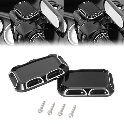 Tampa do Reservatório de Freio Mestre CNC de Moto Dianteira e Traseira para Harley Touring Road King Street Electra Glide Ultra V-Rod Night Rod