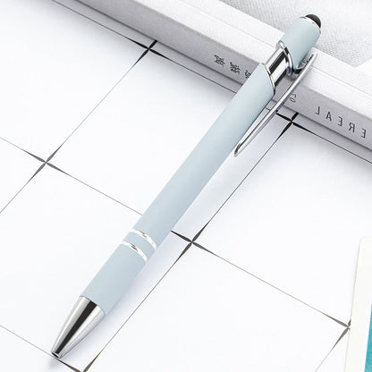 100 Pcs Light - Metal Capacitive Universal Touch Screen Stylus Ballpoint Pen Free Custom Logo Writing Stationery Office Gifts