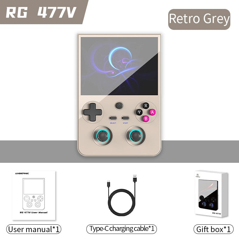 ANBERNIC RG477V Retro Handheld Game Console 4.7-inch LTPS 64 Bit Game Player Dimensity 8300 Online Multiplayer Streaming RG 477V