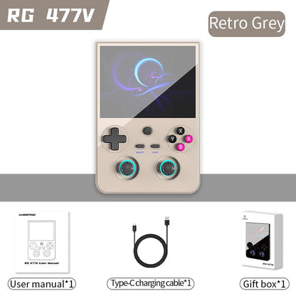 ANBERNIC RG477V Retro Handheld Game Console 4.7-inch LTPS 64 Bit Game Player Dimensity 8300 Online Multiplayer Streaming RG 477V