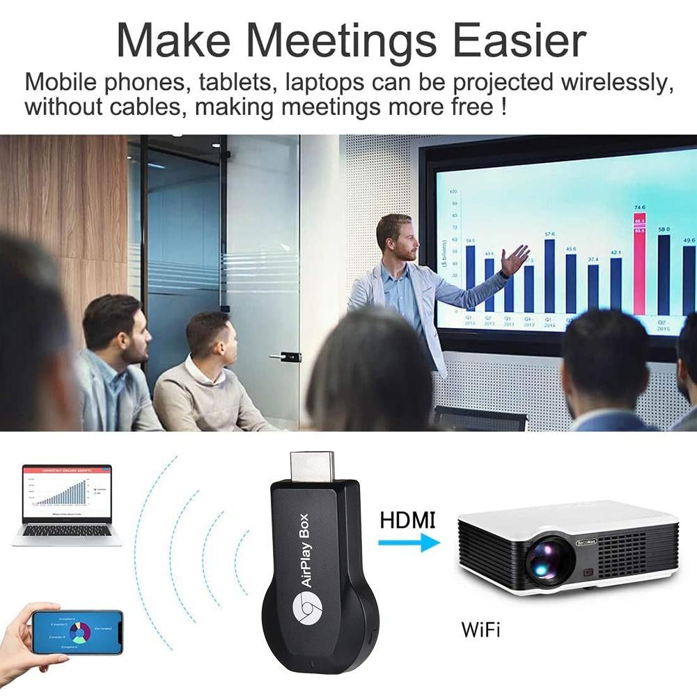 Anycast M9 Plus 2.4G 1080P Miracast Sem Fio DLNA AirPlay HDMI TV Stick Receptor de Dongle com Suporte Google Chromecast