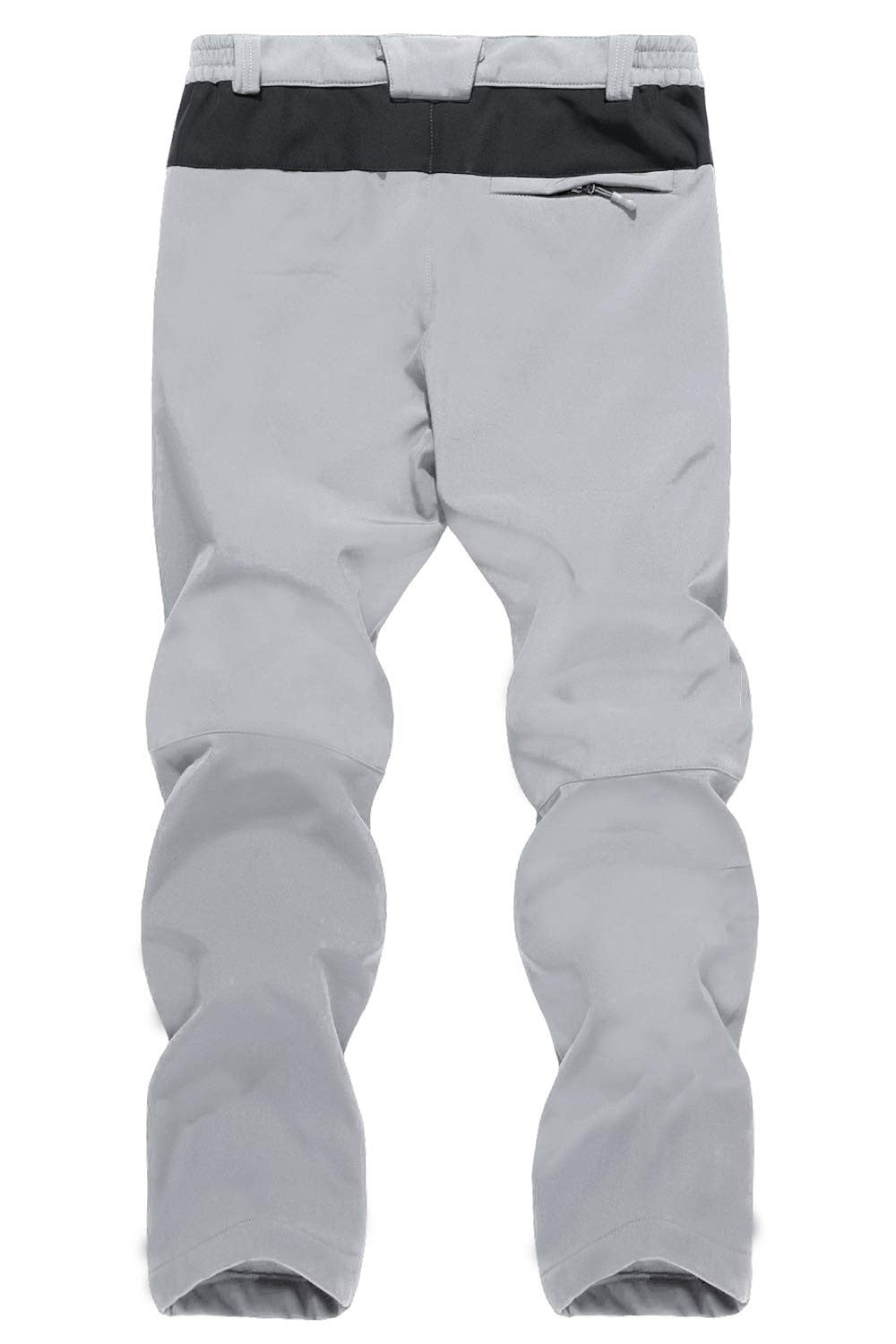 KEFITEVD Men's Winter Warm Snow Skiing Pants Waterproof Windproof Hunting Hiking Pants Trousers Outdoor Fleece Soft Shell Pants