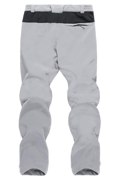 KEFITEVD Men's Winter Warm Snow Skiing Pants Waterproof Windproof Hunting Hiking Pants Trousers Outdoor Fleece Soft Shell Pants