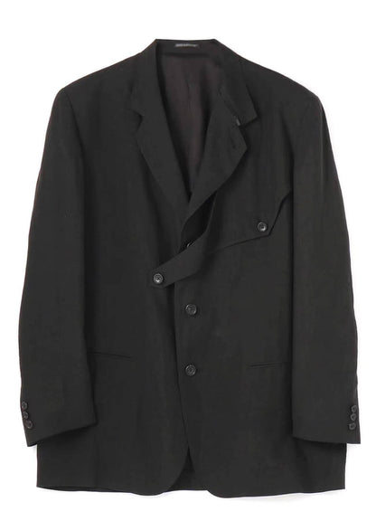 WVGA Spring Autumn New Man Tide Yamamoto Trendy Linen Blazer Niche Chic Casual Turn-Down Collar Long Sleeve Suit Coat Ins W13673