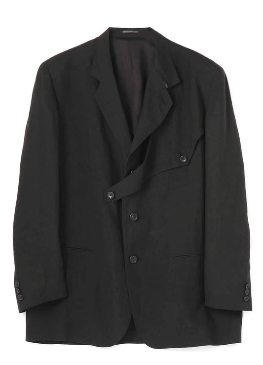 WVGA Spring Autumn New Man Tide Yamamoto Trendy Linen Blazer Niche Chic Casual Turn-Down Collar Long Sleeve Suit Coat Ins W13673