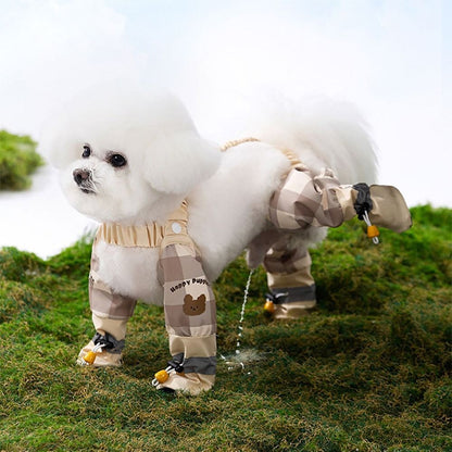 Pet Strolling Going Out Dust-proof Four Legged Pants Dog Boot Waterproof Leggings Dog Jumpsuit Shoes