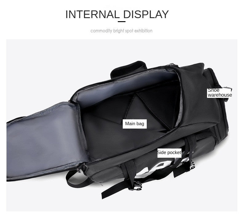 Customized logo fitness bag football backpack swimming taekwondo waterproof backpack luggage bag printed pattern