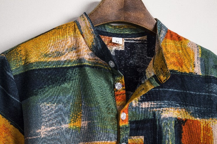 2024 new Hawaiian Cotton High Quality Shirts Men's Oversize Shirt Man Tiki Fashion Clothing Blouses Luxury Social T-shirts