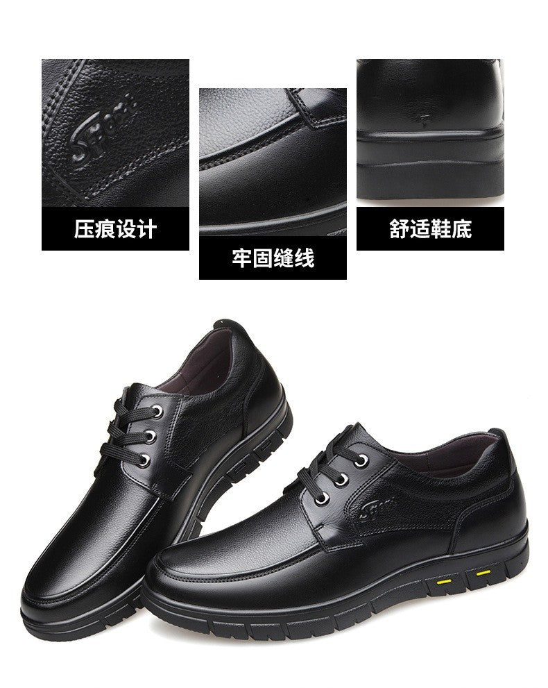 Hot Sale Men Genuine Leather Casual Shoes Soft Sole Walking Shoes Luxury Brand Middle-aged Old Man Dad Lightweight Loafers Shoes