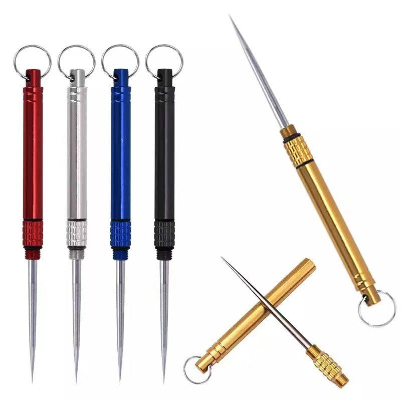 Portable Outdoor Tool Titanium Alloy Toothpick Brass Creative Combination Stainless Steel Portable Toothpick Fruit Toothpick