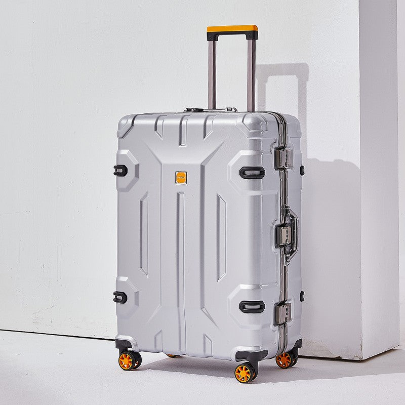 Large Capacity Aluminum Frame Luggage Suitcase with Wheels Travel Bag Durable And Wear-Resistant 20-28 Inch Rolling Suitcase