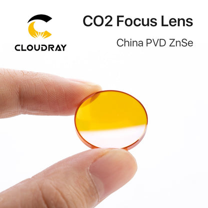 Cloudray China CO2 Lente de Foco ZnSe Dia.18 19.05 20 mm FL38.1 50.8 63.5 101.6 127mm 1.5 - 4" para Máquina de Gravação a Laser
