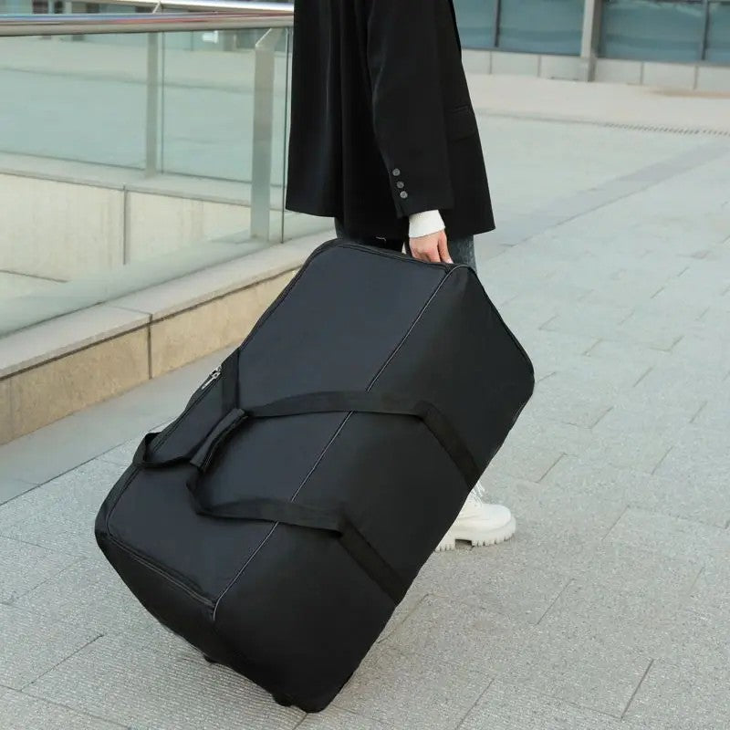 Mala de Viagem Expansível com Rodinhas, Bolsa de Armazenamento com Rodas, Grande Capacidade, Bagagem de Mão, Bolsa de Rodas Dobrável