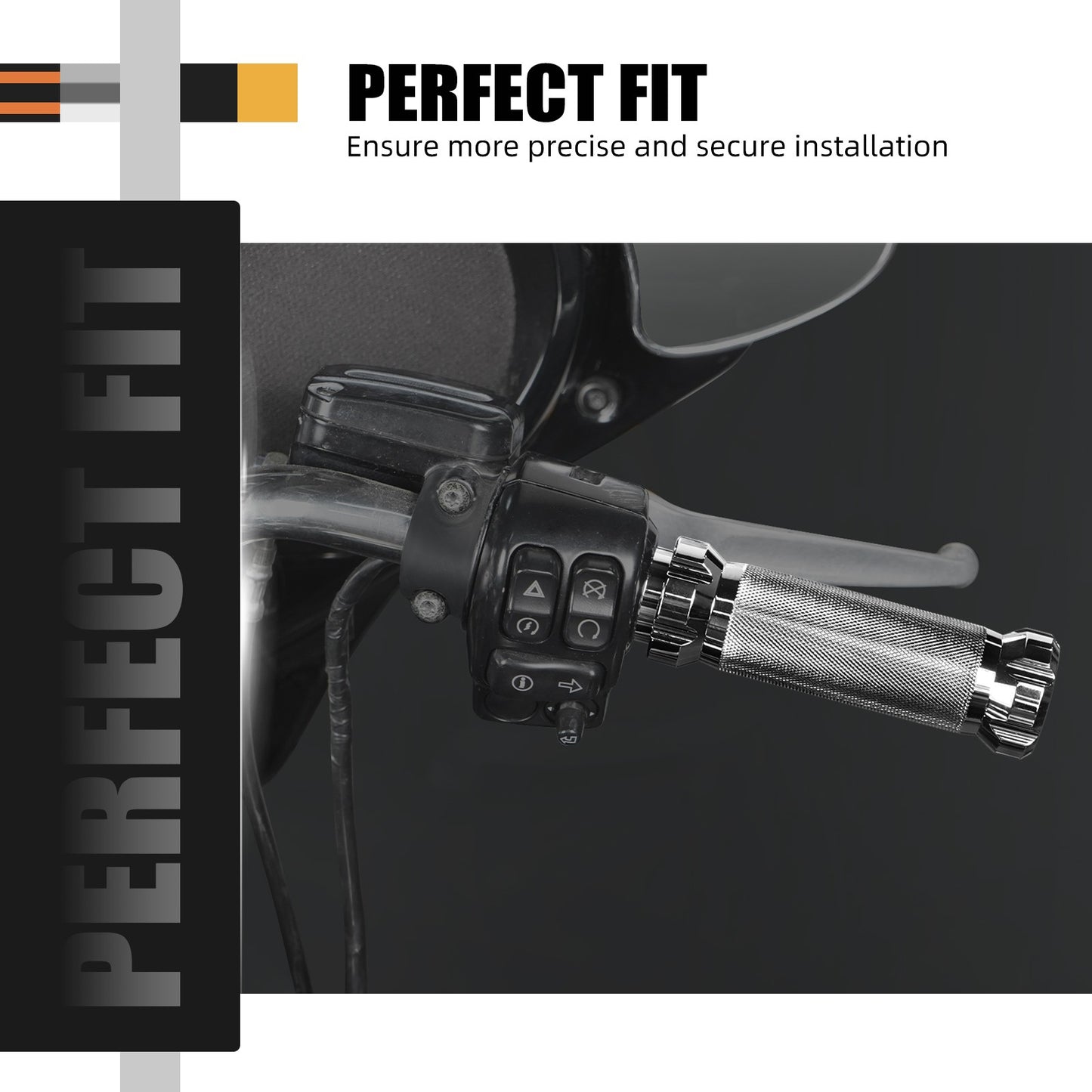 Handlebar Hand Grips For Harley Road King FLHR Road Glide FLTRX Street Glide FLHX Fat Boy 114 FLFBS Low RiderST Heritage Classic