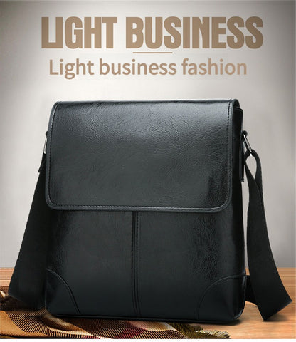 Men Shoulder Bags For IPAD Leather Business Handbag Men Messenger Bag Large Side Sling Bag Fashion Man Crossbody Bag