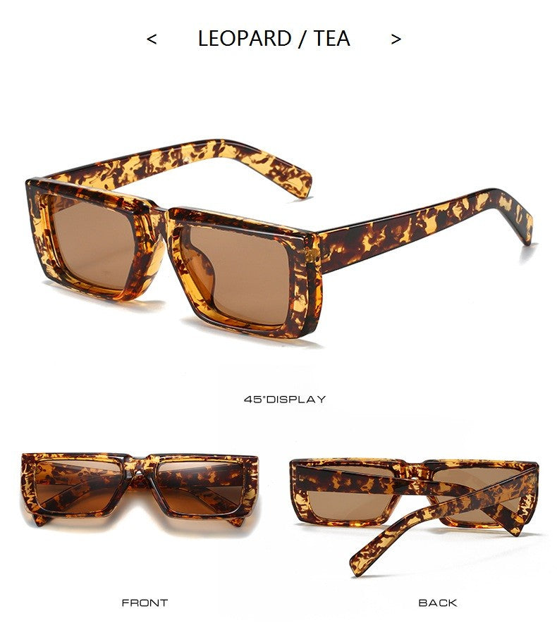 New Y2K Sunglasses for Men Women Trendy Sun Glasses Goggle Man Brand Designer Square Glasses Shades Female UV400 Eyewear