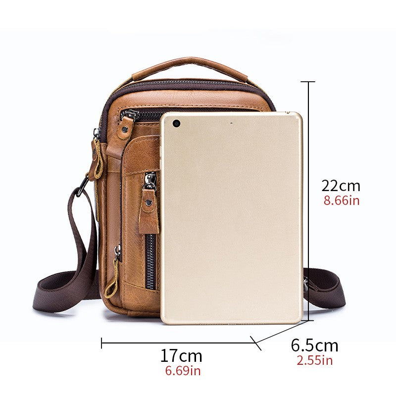 Brand 100% Genuine Leather Men's Shoulder Bags Messenger Bag for Men Crossbody Bags new Small Man Designer Handbag Bolso Male